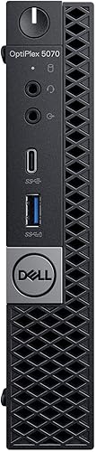 Dell OptiPlex 5070-Micro, Core i7-9700T 2.0GHz, 16 GB de RAM, unidad de estado sólido de 1 TB, WiFi interna, Windows 11 Pro de 64 bits, (renovado)