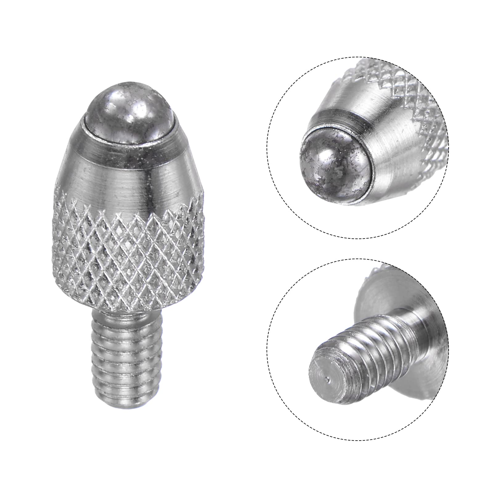Produktbild von Messuhr-Kontaktpunkt 3 Mm HSS-Kugelspitze – M2,5 Gewinde, 7,3 Mm Länge, Für Präzisionsmessgeräte