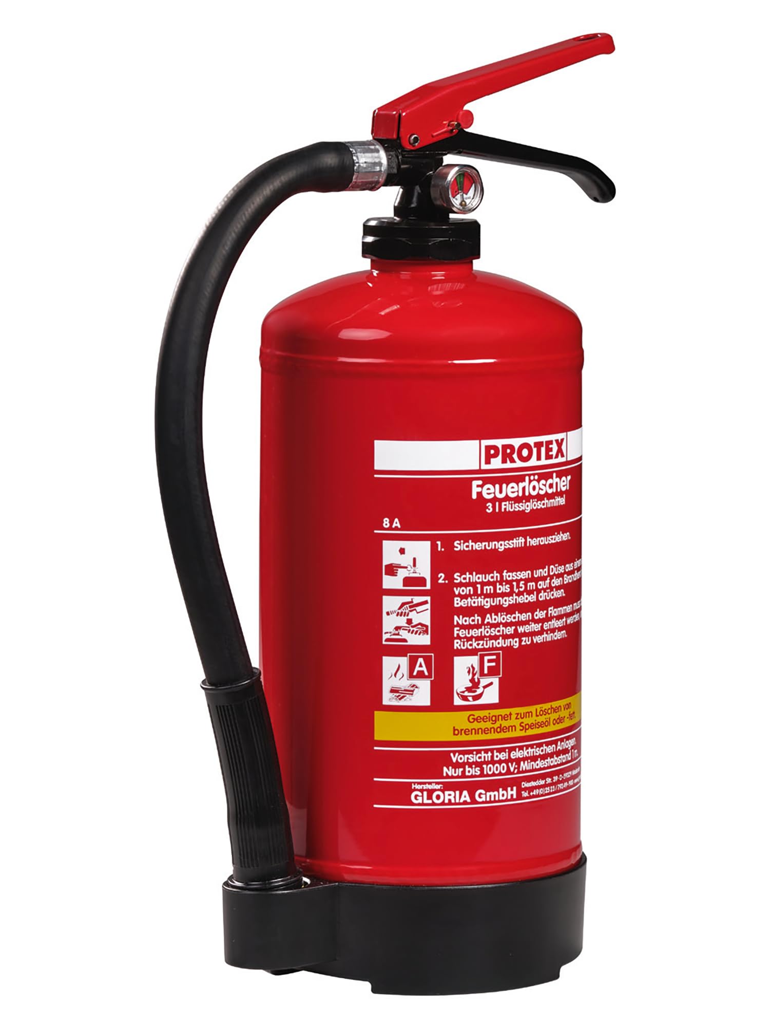 Fettbrand-Feuerlöscher 3L FDA 3 fluorfrei inkl. Halterung u. Plakette