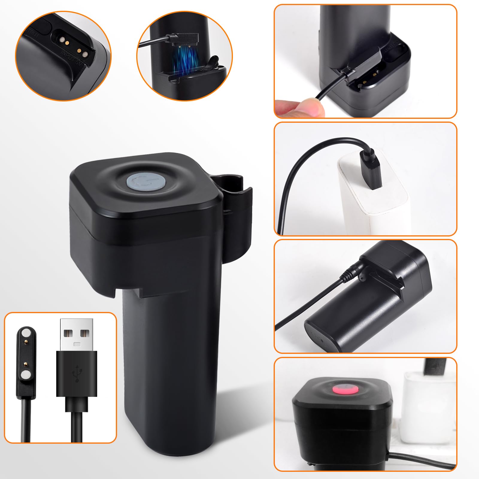 20L Sacco d'Acqua per Campeggio Doccia Portatile,termometro,Riscaldamento Solare,Batteria Integrata 4400mAh,Ricarica USB,spruzzatore,Adatto per Escursioni/Zaino,Campeggio,Spiaggia,Giardino