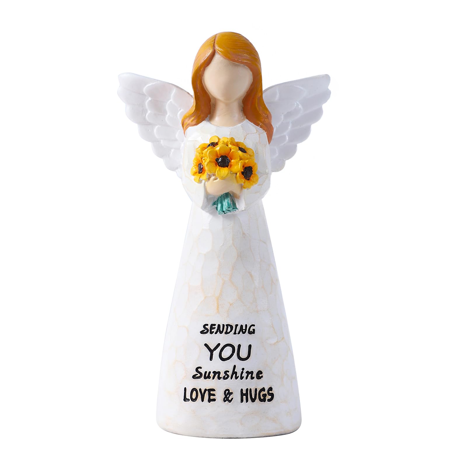 YTHISPF Sunflower Gifts for Women, Get Well Gifts for Women, Thinking of You Gift for Womens, Guardian Angel Statue,Self Care Gift for Womens,