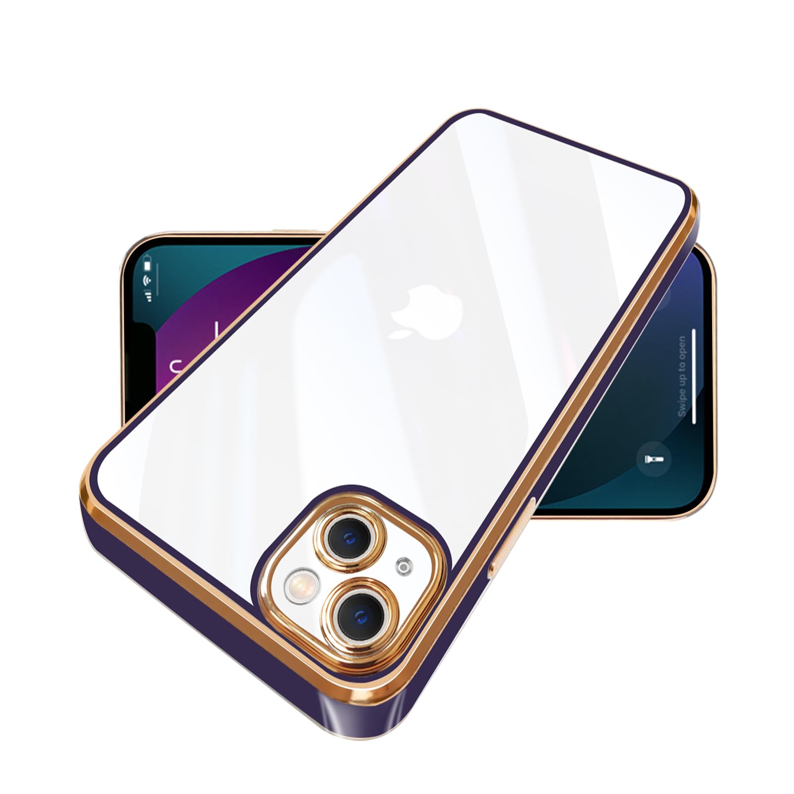 超薄型 iPhone13 ケース 耐衝撃PC TPU素材 6.1インチ ブルー Amazon