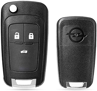 3 Button Flip Key Shell Replacement Flip Key Car Key Shell Remote Key for Vauxhall H Insignia Vectra D Astra J Corsa E Cascade Zafira Karl Car Key Accessories