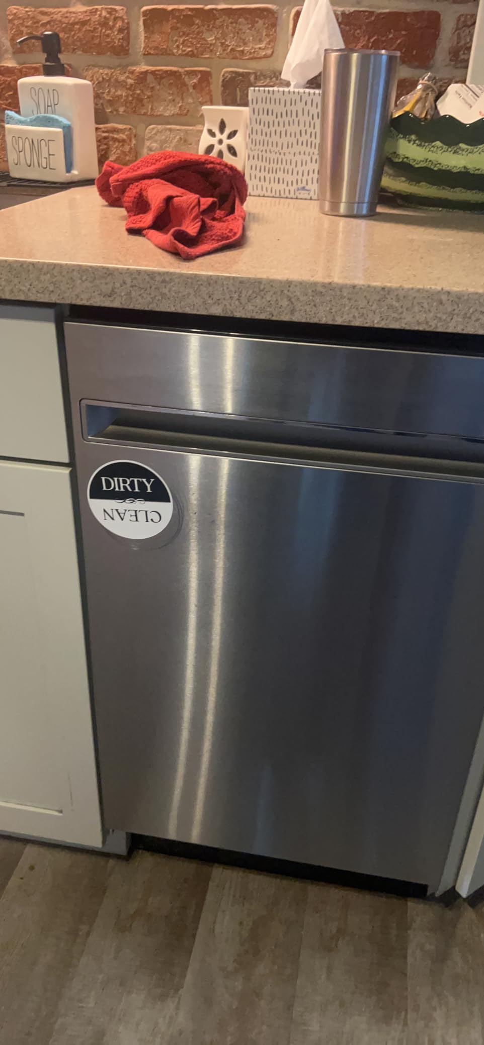 Amazon.com: Dishwasher Magnet Clean Dirty Sign (Magnet 3.5 in) - Clean ...