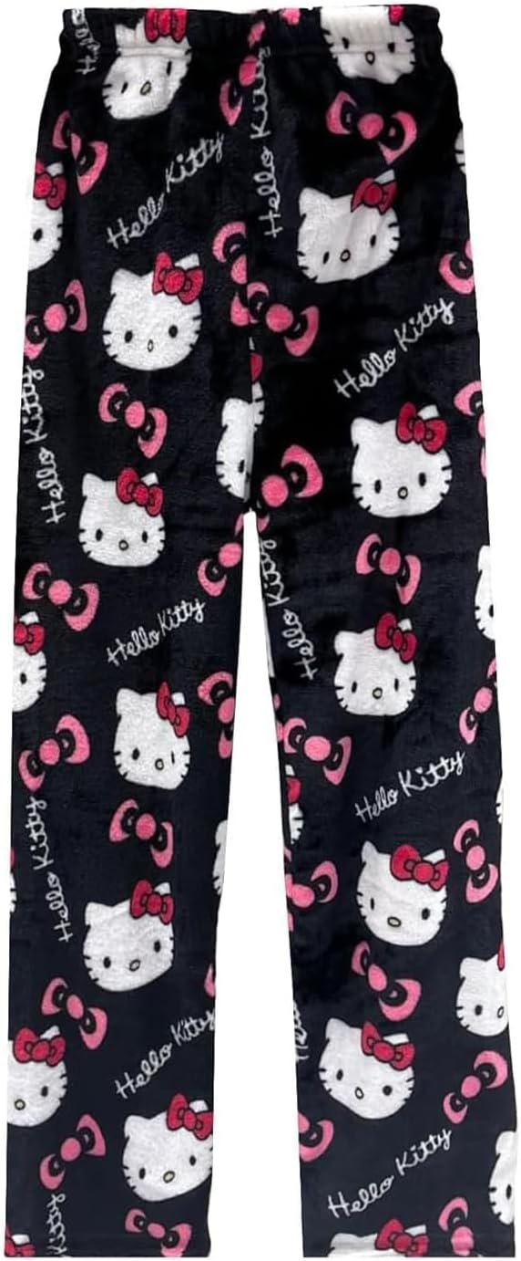 Cute Cartoon Pajama Pants for Women, Christmas Pajama Pants, Kawaii