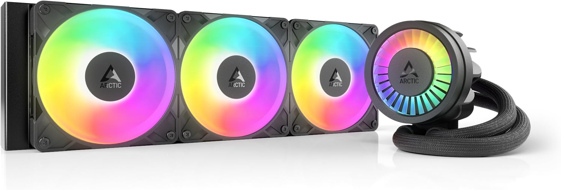 Liquid Freezer III Pro 360 A-RGB - AIO CPU Cooler, 3 x 120 mm Water Cooling, 38 mm Radiator, PWM Pump, VRM Fan, AMD AM5/AM4, Intel LGA1851/1700 Contact Frame - Black