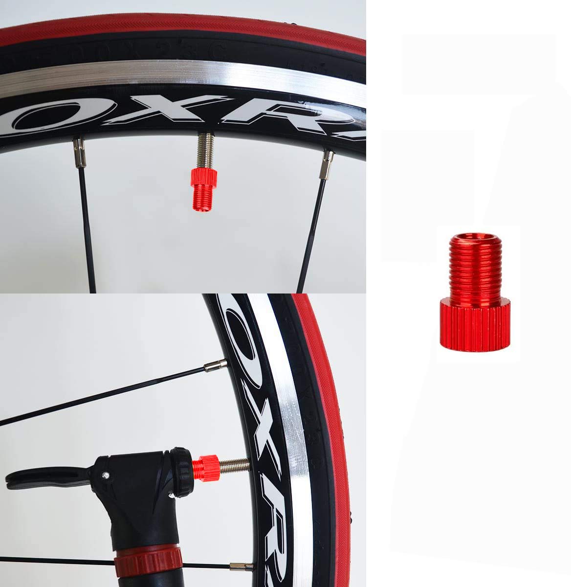 CTRICALVER Adattatore Valvola Auto, Pompa Aria, Compressore, Accessori Auto, Kit di Strumenti per la Rimozione della Bicicletta da Corsa (29 Pezzi)