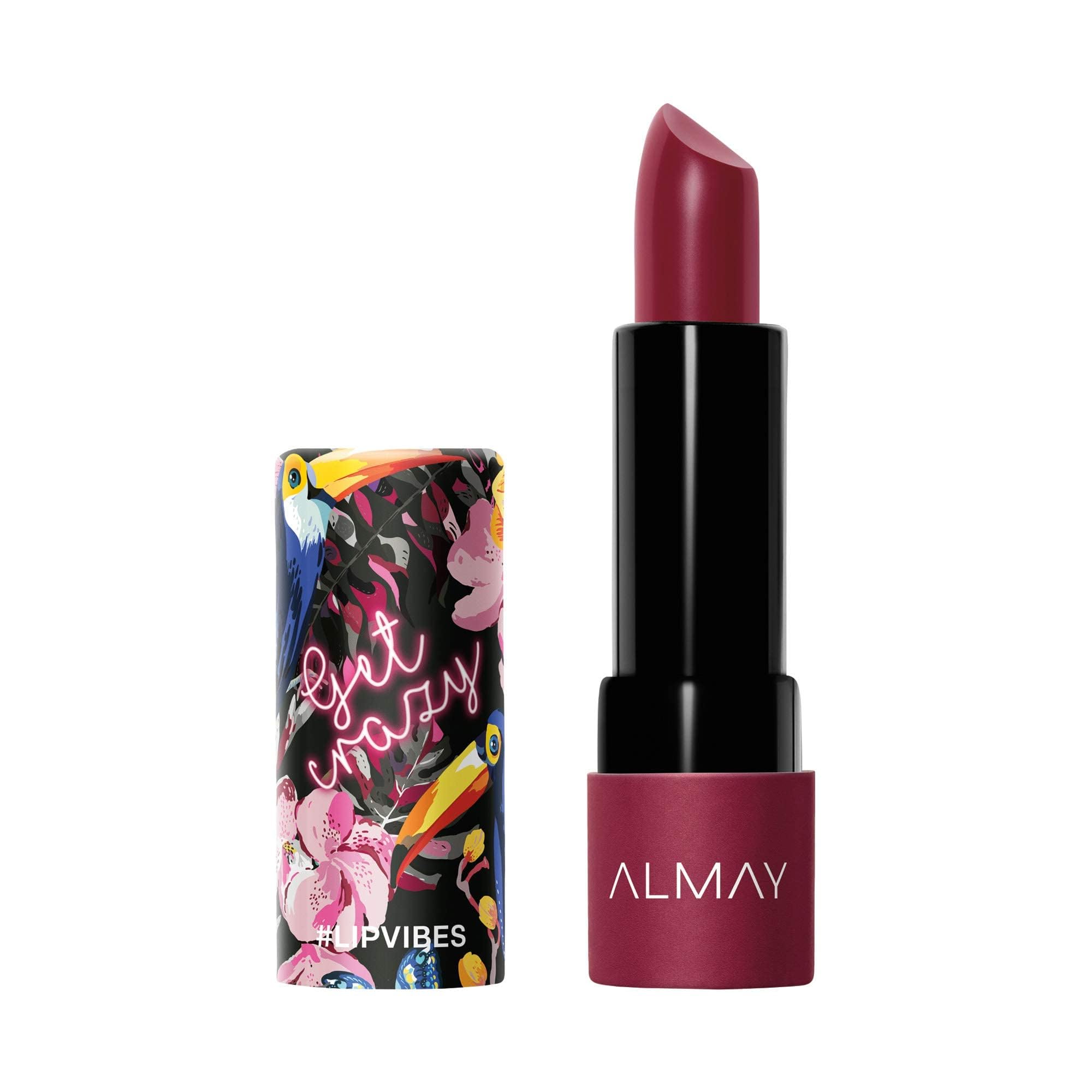 Lipstick with Vitamin E Oil & Shea Butter, Matte Finish, Hypoallergenic, Get Crazy, 0.14 Oz