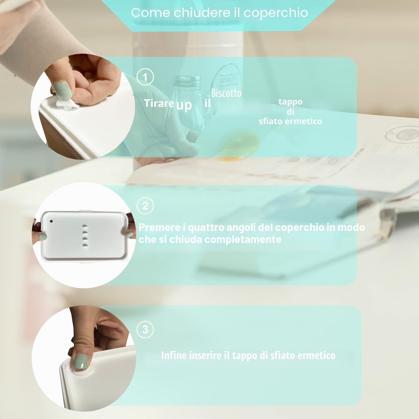 Binoster Lunchbox portapranzo Scatole bento box contenitore originale divisore bundle stile giapponese con cucchiaio e forchetta in acciaio inox(Rosa)