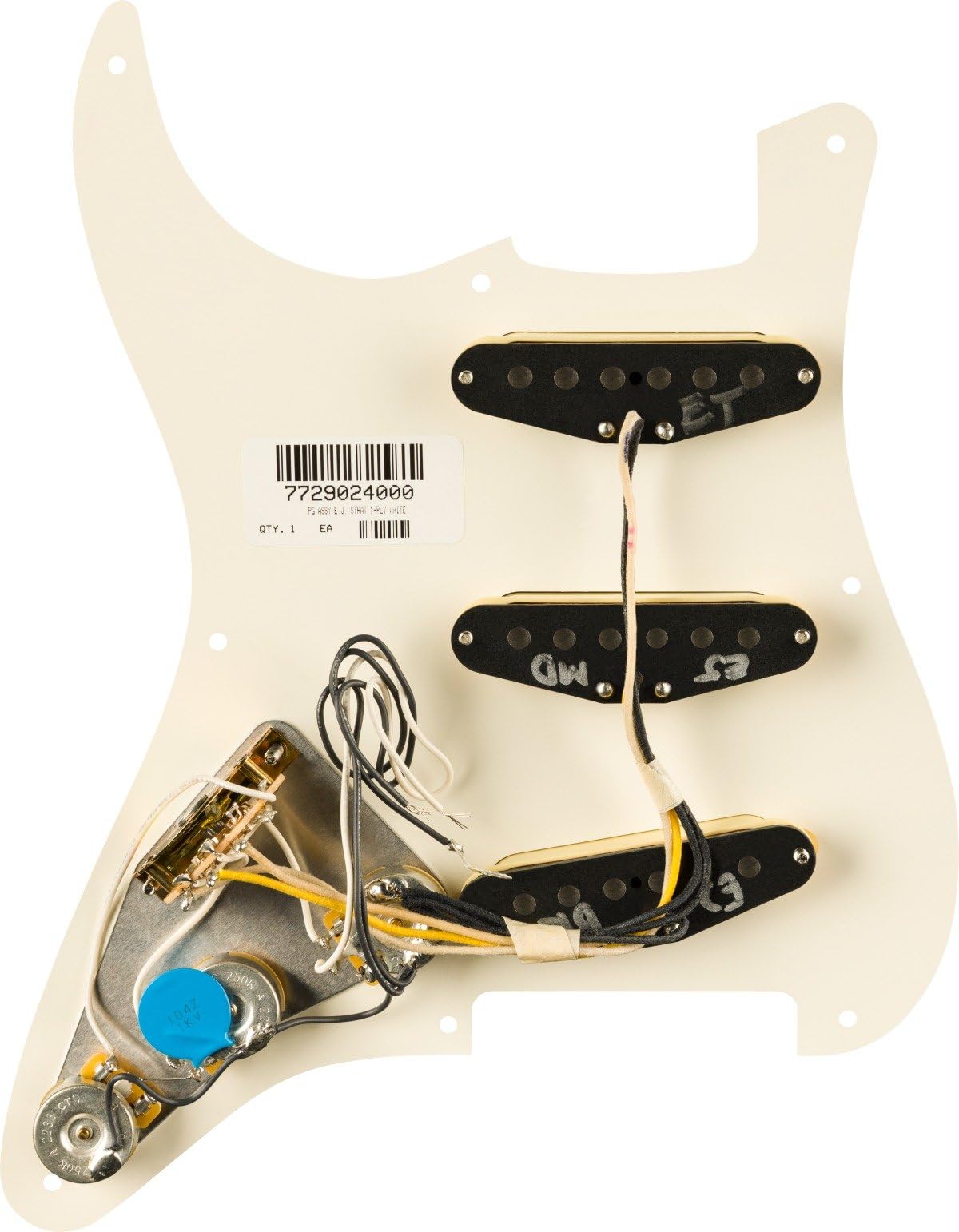 Amazon.com: Pre-Wired Strat® Pickguard, Eric Johnson Signature
