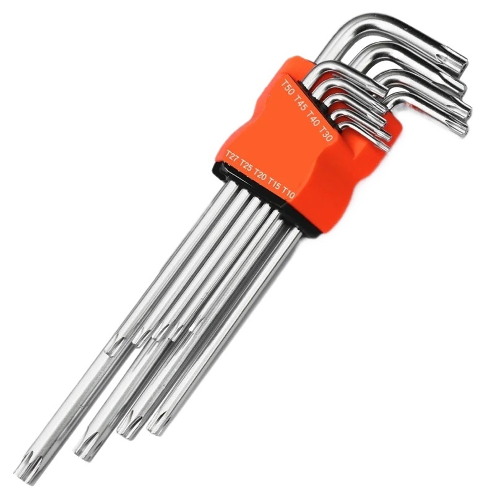 Hnulgvi Torx Head 9Pcs Xl Type Hexagonal Spanner With Flat Head L Type Double-End Screwdriver Hex Wrench Set Allen Key Hexagon Flat Ball Torx Star Head Spanner Hand Tools(Torx Head 9Pcs Xl)