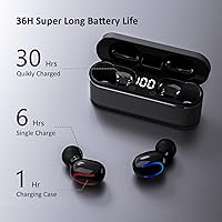 Vista 2 de Auriculares inalámbricos Bluetooth 5.4, audífonos ligeros con sonido estéreo de alta fidelidad y graves profundos, micrófonos integrados