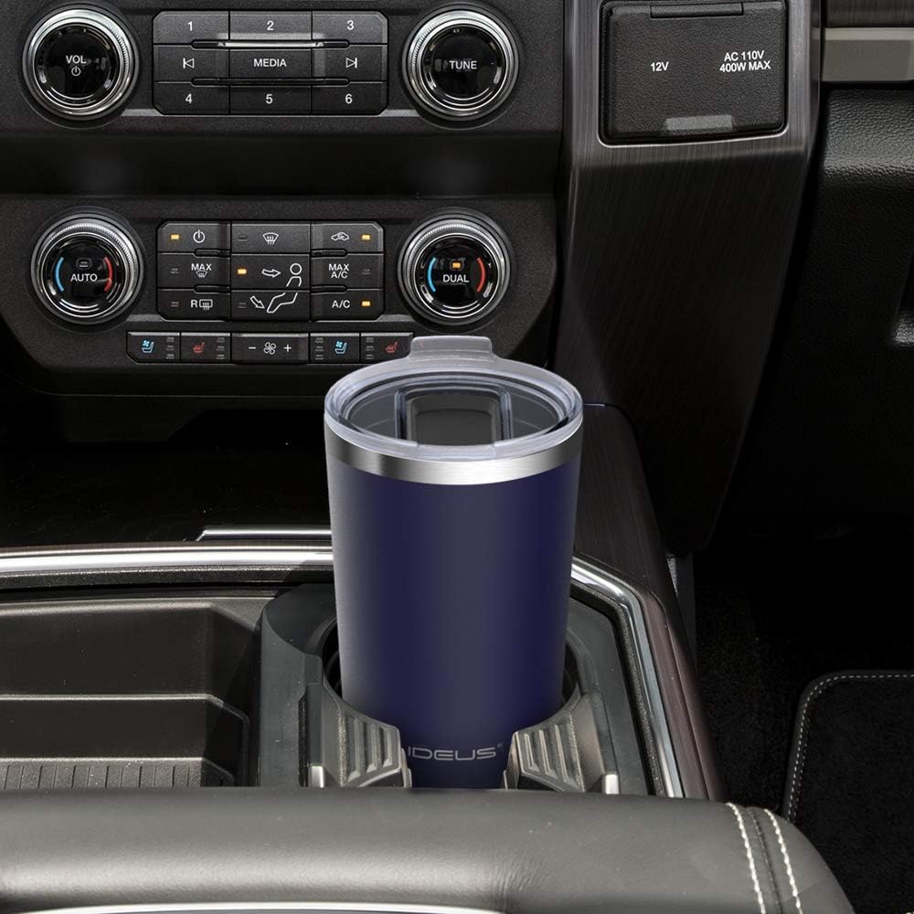 Blасk Frіdау 🔥 IDEUS 20 oz Tumbler, Travel Coffee Mug with Splash Proof Sliding Lid, Double Wall Stainless Steel Vacuum Insulated Coffee Mug for Home and Office, Keep Beverages Hot or Cold, Navy blue Flаѕh Dеаlѕ - 80% оƒƒ IDEUS 20 oz Tumbler, Travel Coffee Mug with Splash Proof Sliding Lid, Double Wall Stainless Steel Vacuum Insulated Coffee Mug for Home and Office, Keep Beverages Hot or Cold, Navy blue