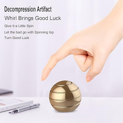Miniatura 3 de Juguetes de movimiento de escritorio, bola giratoria de ilusión óptica de cuerpo completo, crea una ilusión óptica que fluye continuamente para