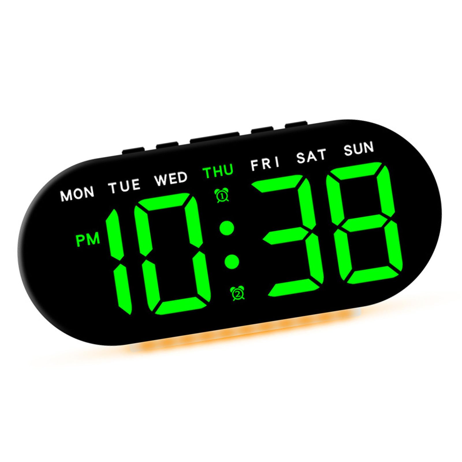 Xjdzineq Led Alarm Clock Adjustable Brightness Desk Colck Dimmable Bedside for Elderly and Seniors for Bedrooms Bedside