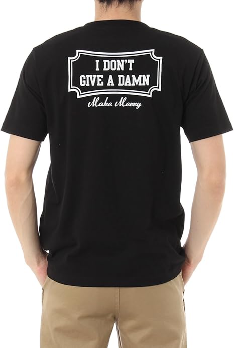 Amazon アズールバイマウジー Tシャツ I Don Tプリント 半袖t メンズ ブラック M Tシャツ カットソー 通販