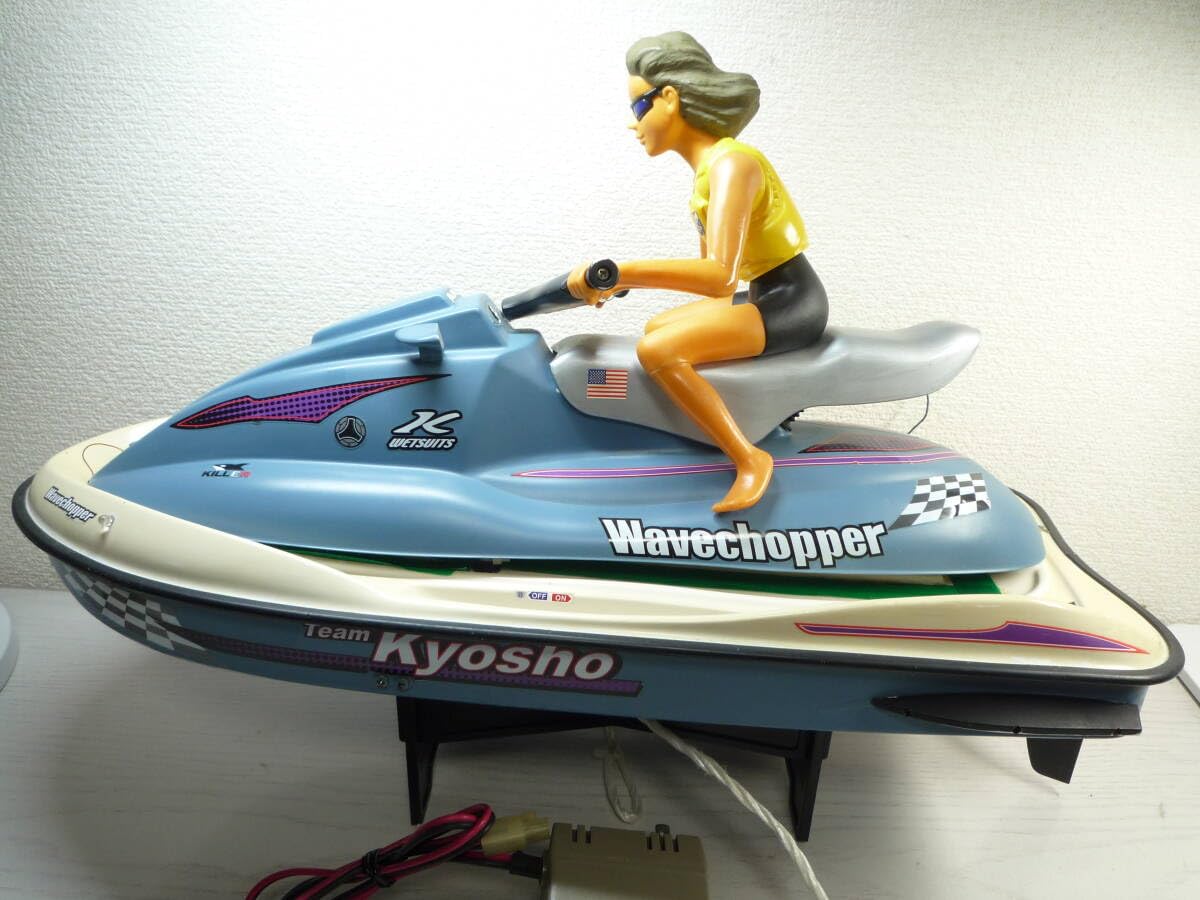 Kyosho Wavechopper ラジコン水上バイク Kyosho RC WAVE CHOPPER 2.4ghz Water Proof Ready To Run -RTR- BLUE
