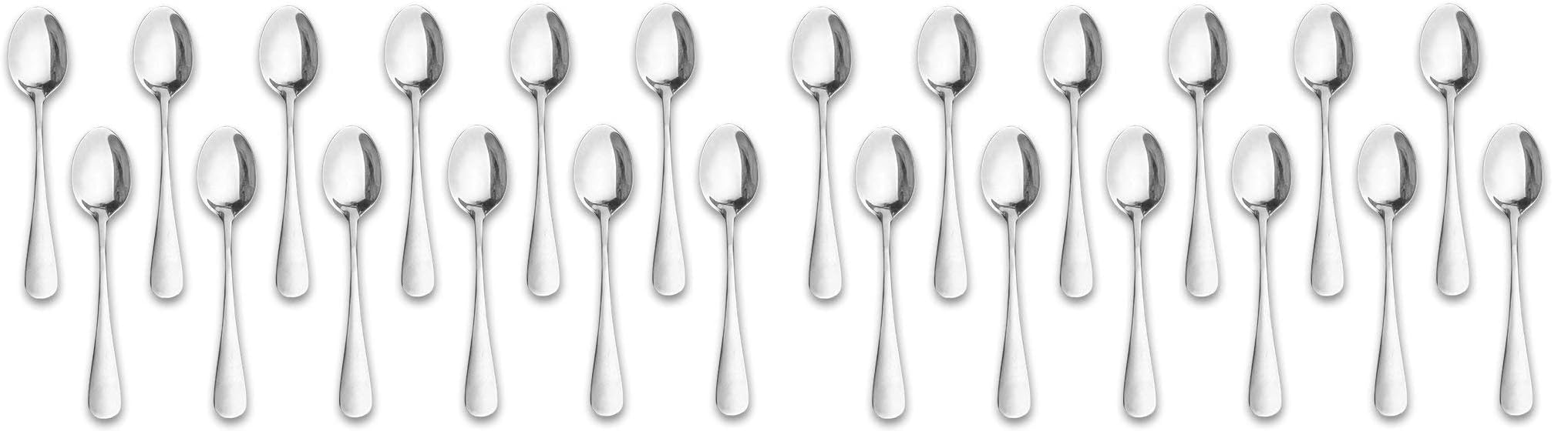 Demitasse Espresso Spoons,12-piece Mini Coffee Tiny Stainless Steel Spoons Bistro Small Spoons for Dessert, Tea, Appetizer(4.7Inch)… (Pack of 2)