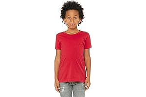 3001Y Youth Red Jersey Short-Sleeve T-Shirt