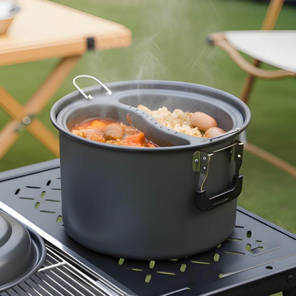Juego de cocina de senderismo al aire libre 6.5L compacto