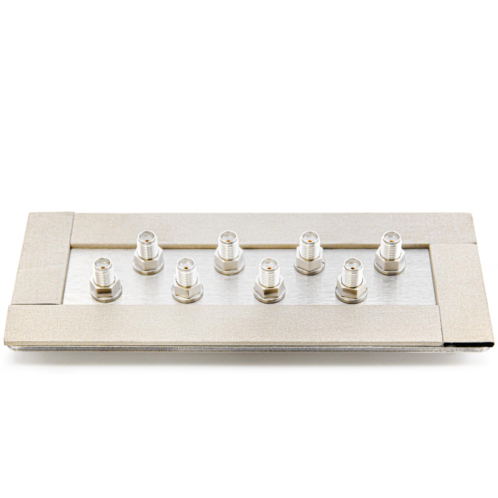 TOJOIN EMI-Filter Acht-Loch-SMA-Baffle-Baugruppe SMA-Buchse zu SMA-Buchse Schnittstellen Filter für RF Shield Box/HF-Abschirmbox/RF Shield Chamber/HF-Abschirmkammer/HF-Gehäuse/RF Enclosures
