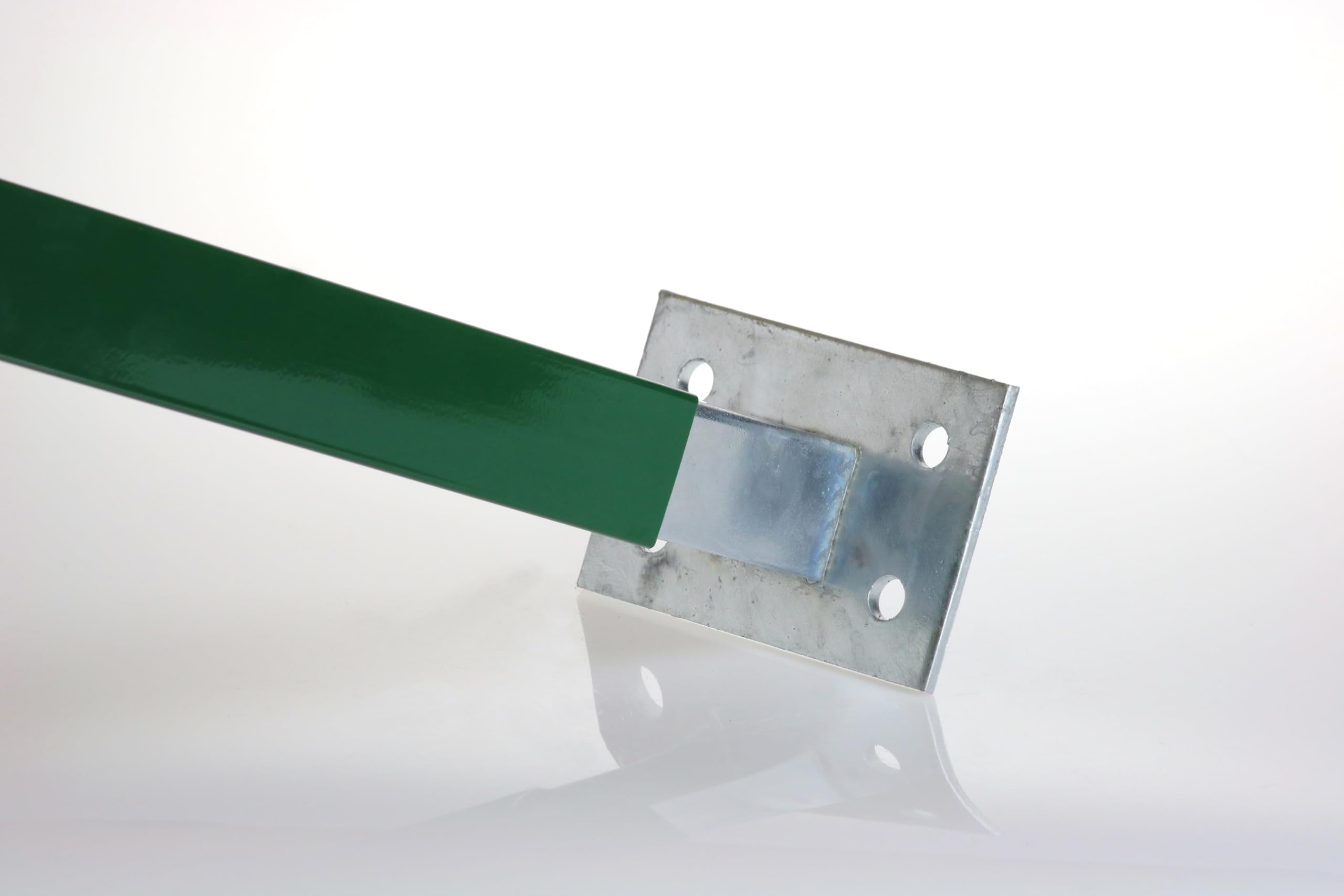 Supporto a tassellare zincato per palo quadro 50x50 mm, con piastra base – FENCESHOP