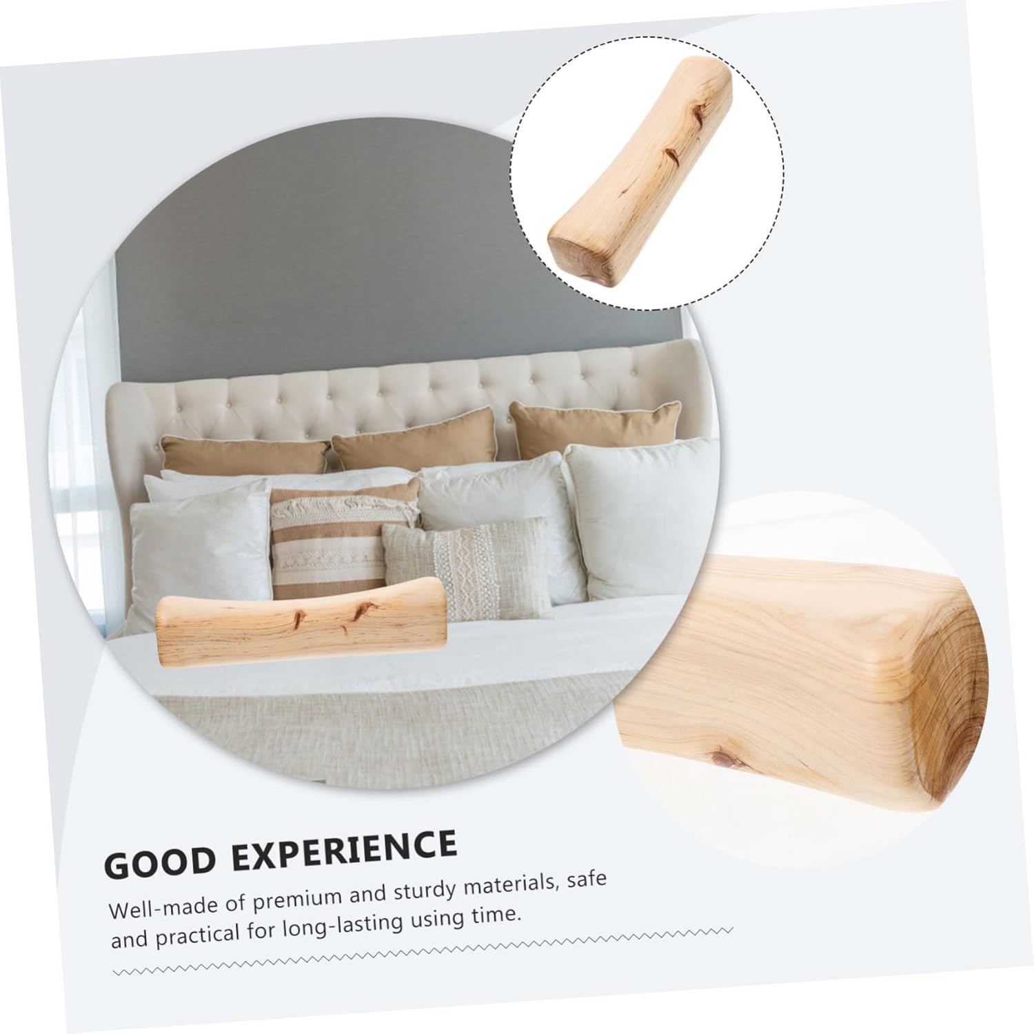 Ergonomic Cedar Wood Neck Pillow Sturdy Cervical Support Cushion for Steam and Sauna Hardwood Design for Comfortable Neck and