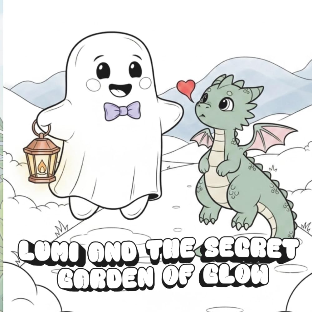 Lumi and the Secret Garden of Glow: Coloring Book for Adults and Teens Featuring Super Cute Lumi Characters with Easy and Simple Designs for Relaxation