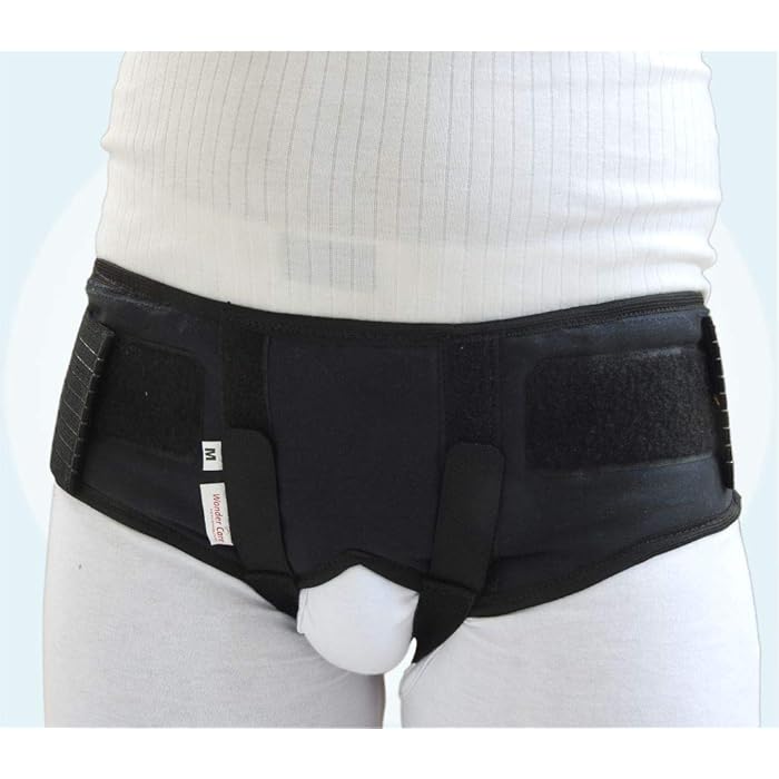 Buy Wonder Care Black Inguinal Hernia Support Truss forDouble Inguinal or Sports Hernia with