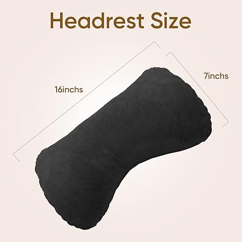 Vista 5 de Almohada de lectura para sentarse en la cama para adulto, almohada de cama con espuma viscoelástica triturada, almohada de 25 pulgadas de alto