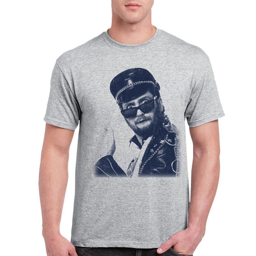 NKNSWUUL Kenny Everett Sid Snott T-Shirt Birthday Grey 3XL
