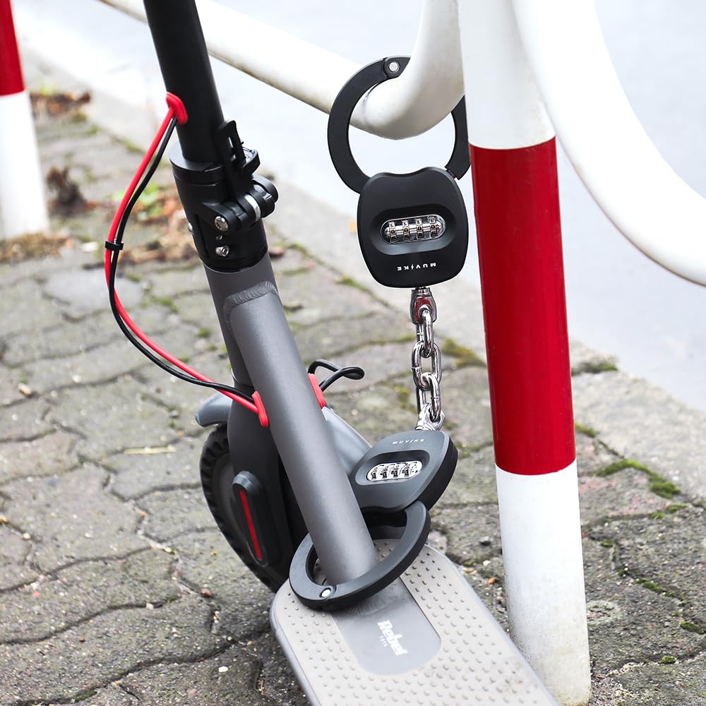 HANDCUFF 480/8CK Fahrradschloss – 49 cm Handfesselschloss aus gehärtetem Stahl – 360° drehbar – 4-stelliger Zahlencode – Sicherheitsstufe 8 – für Fahrrad, E-Bike, Roller, Kinderwagen