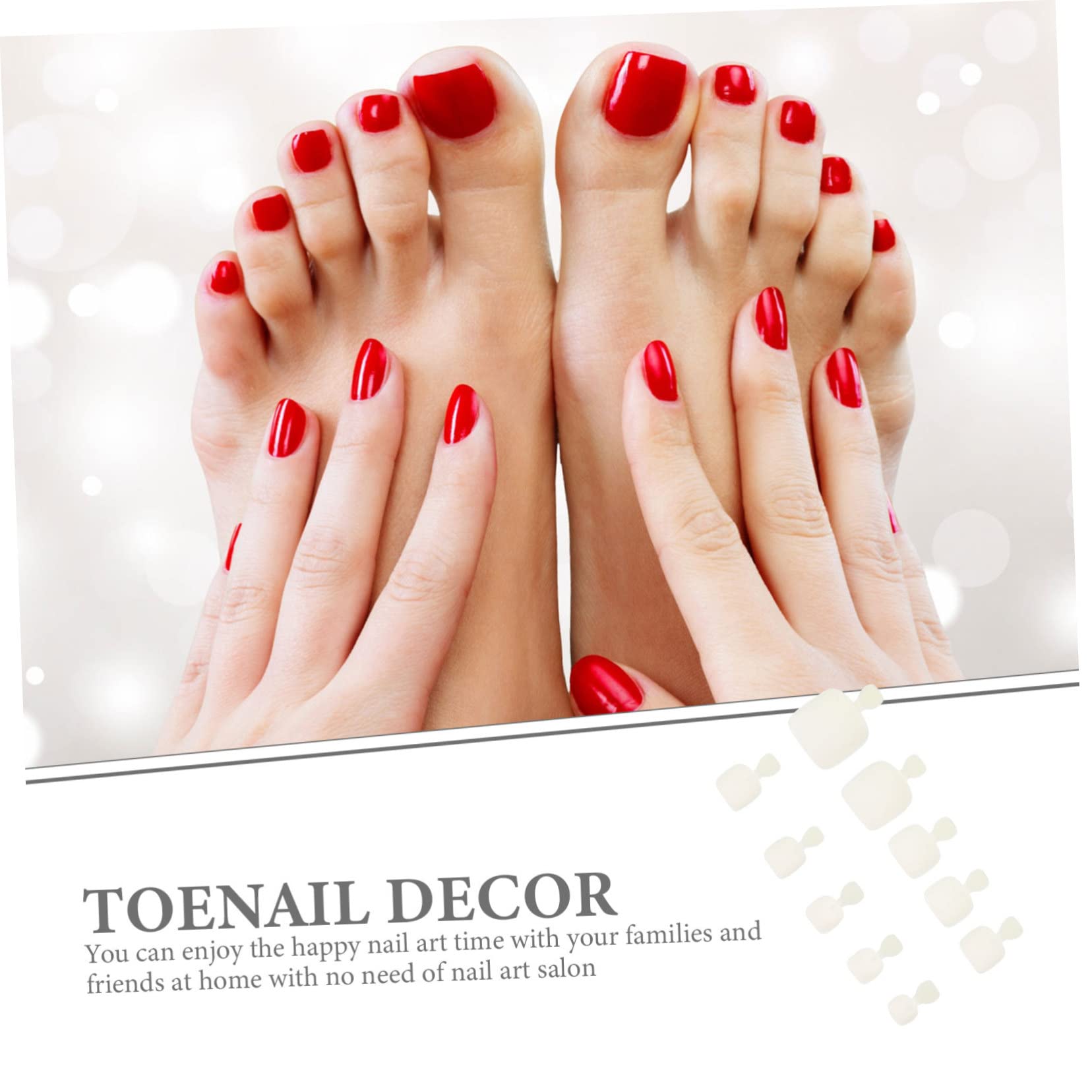 minkissy 2500pezzi Tipi Di Unghie Artificiali Per Decorazione Dei Piedi Trasparenti e Multisize Accessori Per Nail Art Facili Da Applicare Per Occasioni Speciali