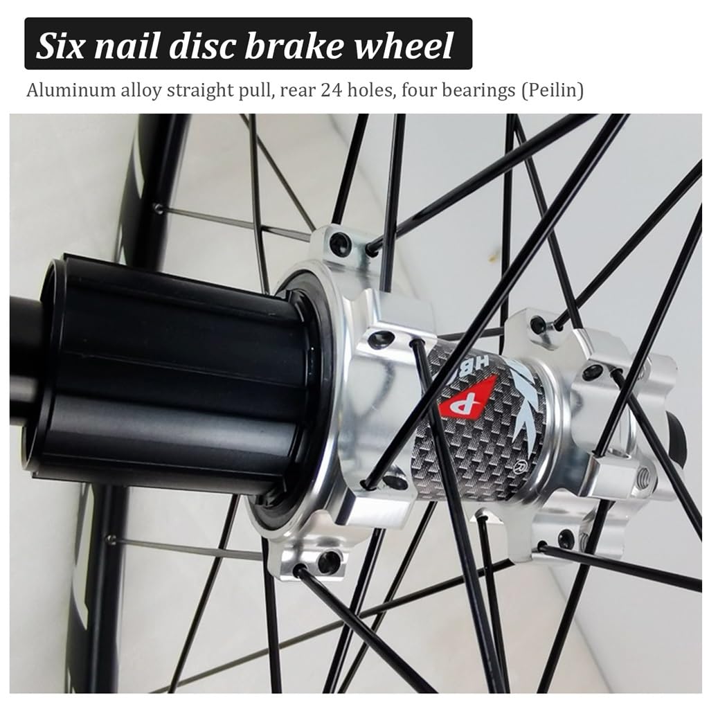 Koła rowerowe wyścigowe 700C, aluminiowe hamulce tarczowe, 70 cm, zestaw kół do roweru górskiego, 30 mm, obręcz rowerowa, 24 otwory dla prędkości 7/8/9/10/11, 1820 g