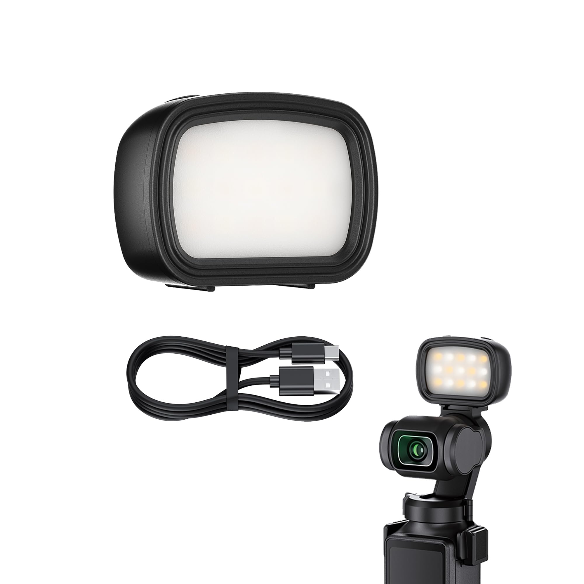 Amazon.co.jp: JJC 小型 LEDビデオライト Osmo Pocket 3 対応 （ライト
