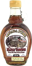 Canada Pure Maple Topping, Xarope de Bordo Natural 15%, 250ml, Sem Conservantes