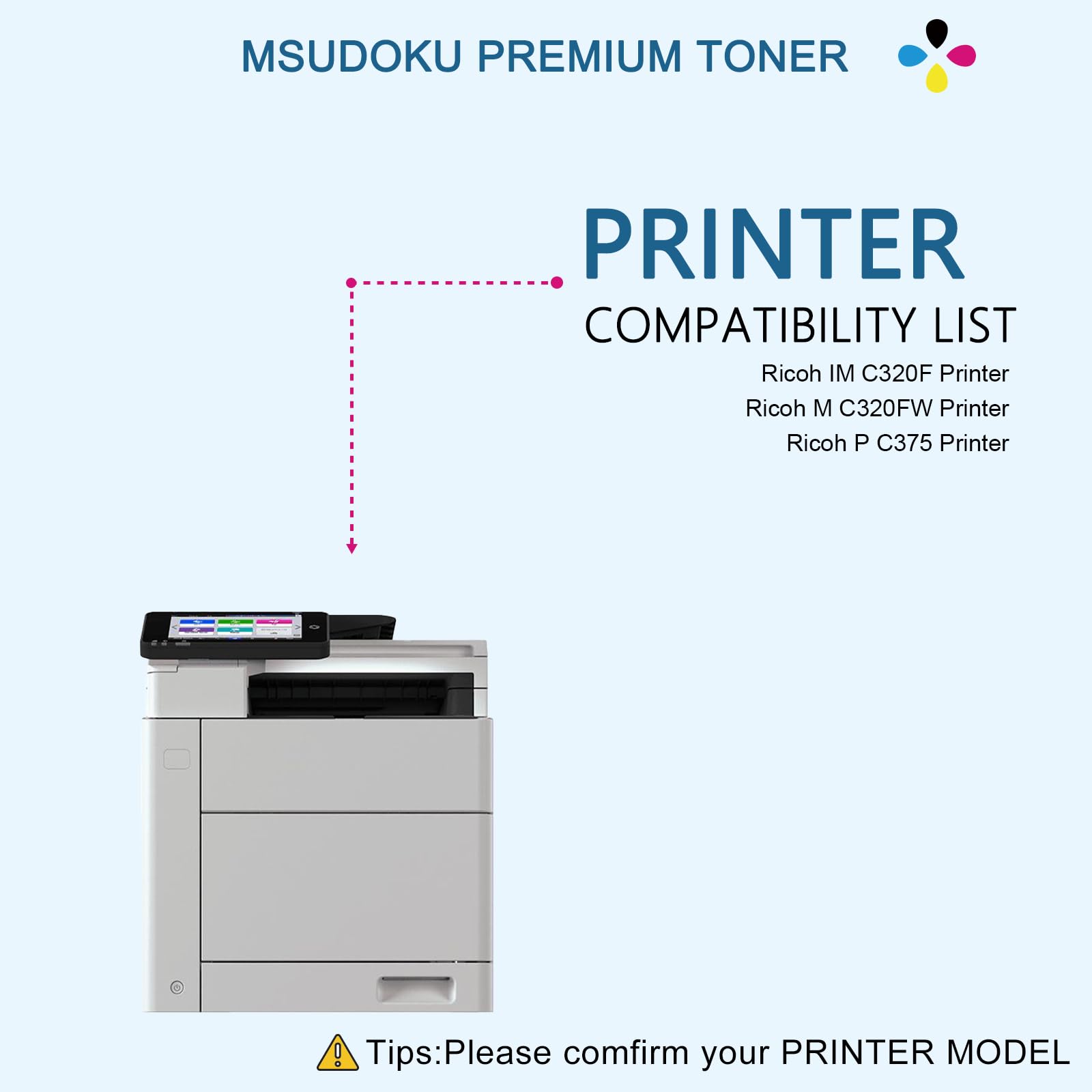 Amazon.co.jp: Msudoku IM C320F IMC320F ブラックトナーカートリッジ