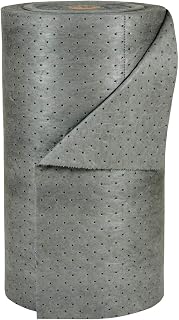 Plexon Universal Absorbent Roll 150ft x 30in, 38 Gal Capacity - Double Perforated for Oil, Water & Chemical Spills