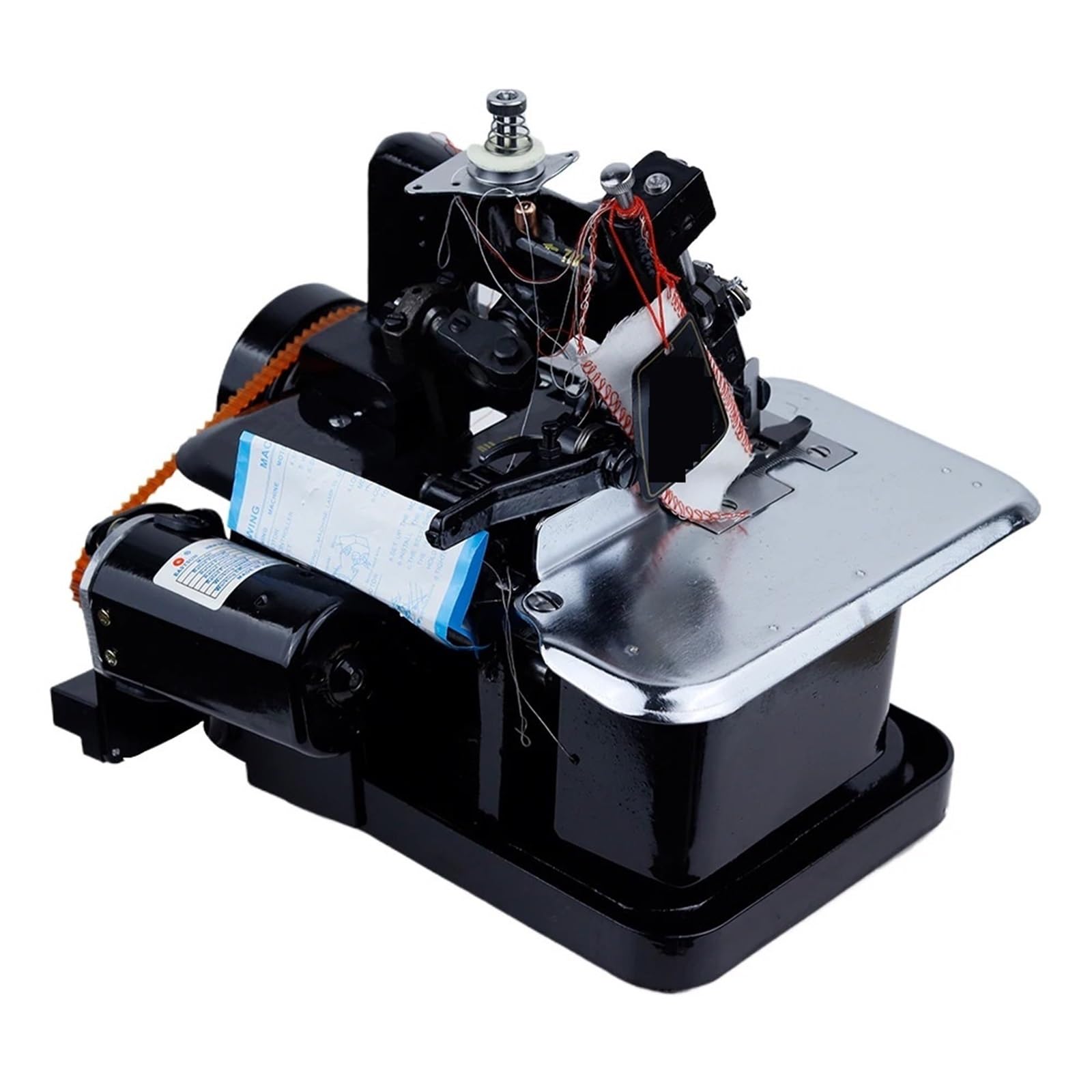 250W Domowa Maszyna Do Szycia Overlocking Mała Biurkowa Elektryczna Maszyna Dziewiarska Overlocking Narzędzie Do Przetwarzania Odzieży