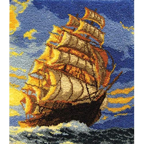 Latch Hook Rug Kit 3D Canvas Crochet 109x94cm