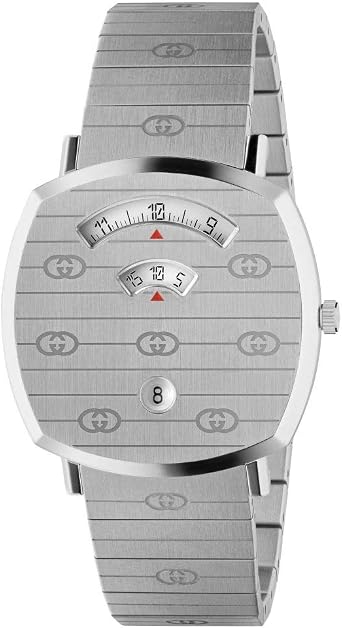 Gucci Grip, 38 mm/orologio unisex/cassa e bracciale acciaio/ref. YA157410 :  Amazon.it: Orologi