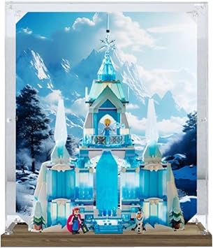 Transparent Acrylic Display Case for Lego 43244 Castle Model ,Clear Box,Storage Box,Display Box,Compatible with 43244 Model. Display Box only Wooden Base