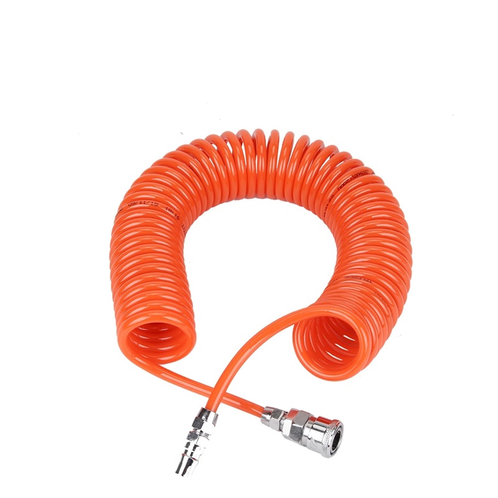 Pneumatyczny wąż spiralny. Pu polyurethane pneumatic spring coiled air hose compressor industrial joints(Od12 X Id8 W Joint 9M)