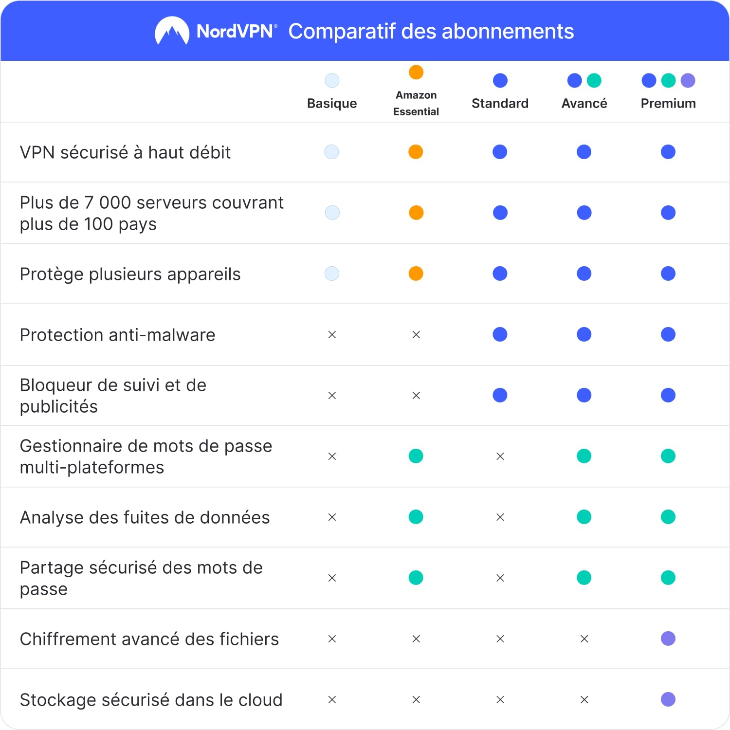 NordVPN Standard, 10 Appareils, 1 Mois, VPN & Cybersécurité, Abonnement Amazon