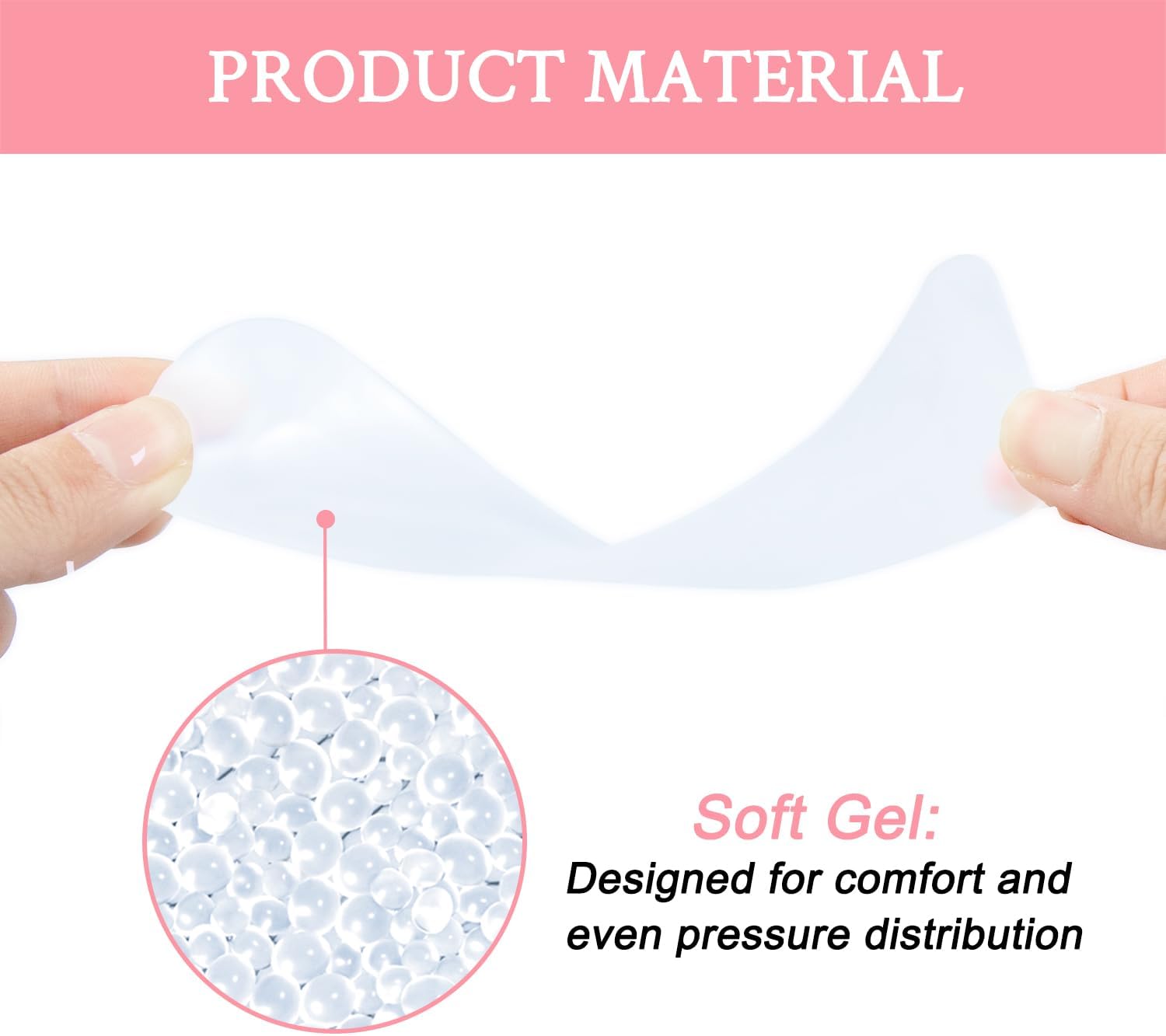 SOPROM Weight Shifting Insoles for High Heels, Gel Inserts Comfort Pads for Women Foot Pain Relief(Size: Large for US 10-11.5 Women Shoes, Color: Transparent Blue)