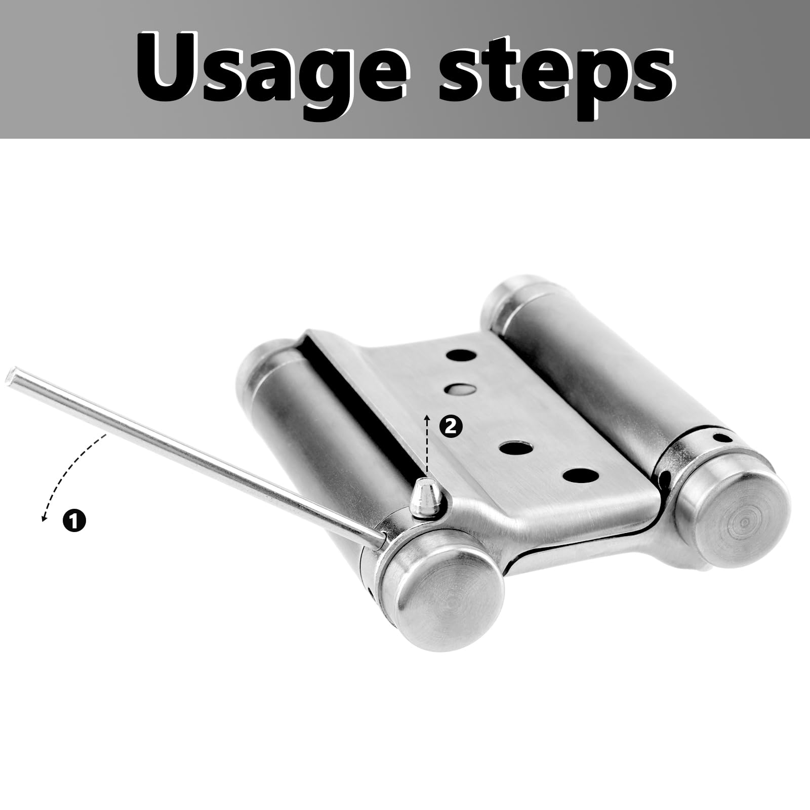 ZOENHOU 2 Cerniere Per Porta A Battente, In Acciaio Inox, Da 68 - Foto 2