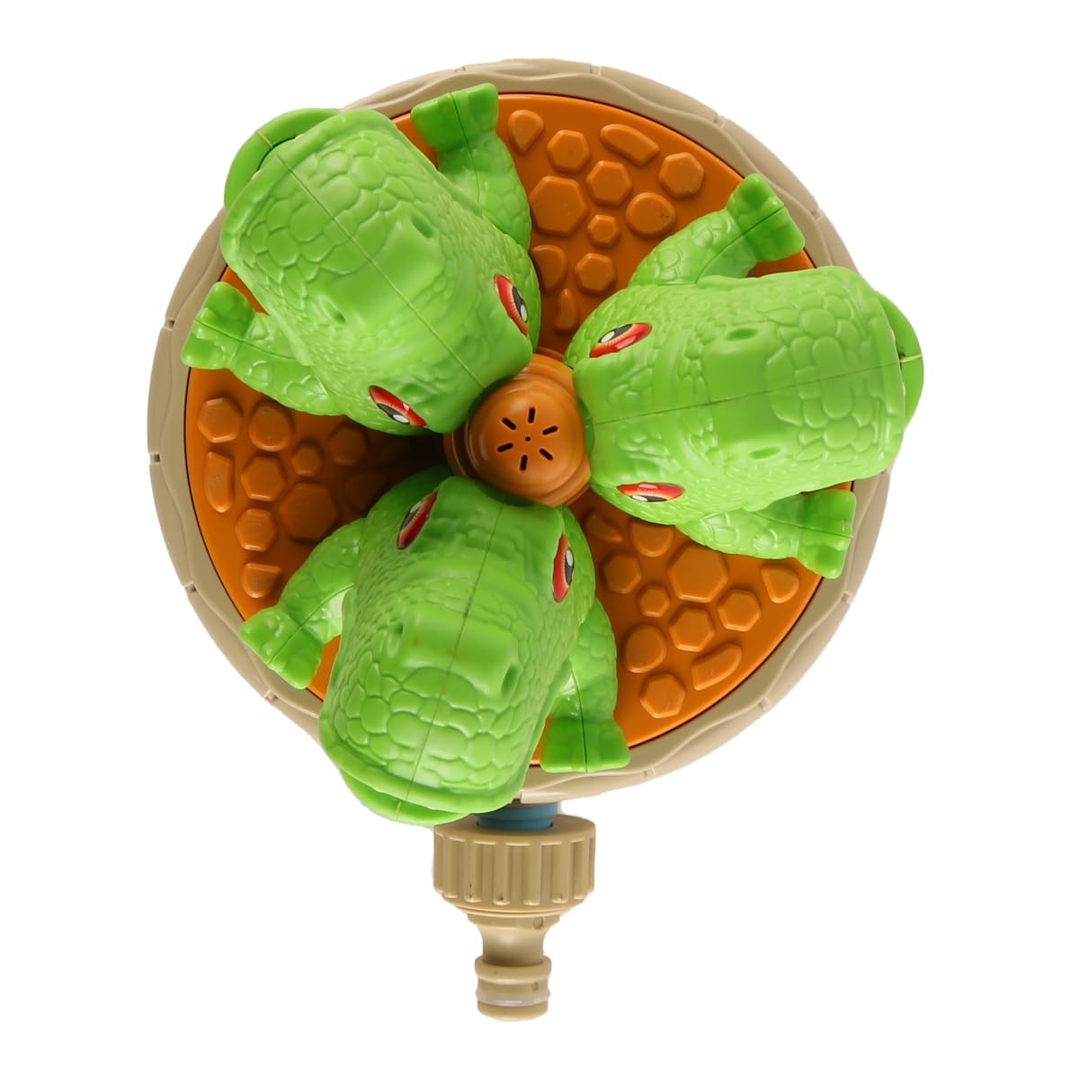 Laroal Dinosaur Rotating Water Sprinkler Outdoor Water Games Dinosaur Sprinkler Garden Games Activities Pets Suitable for Beach Swimming Pool Backyard Play - Image 4