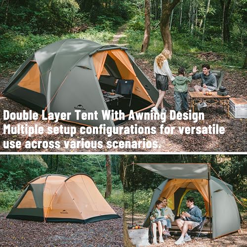 Carpa camping para 8 personas Naturehike KOTA doble capa impermeable miniatura 3
