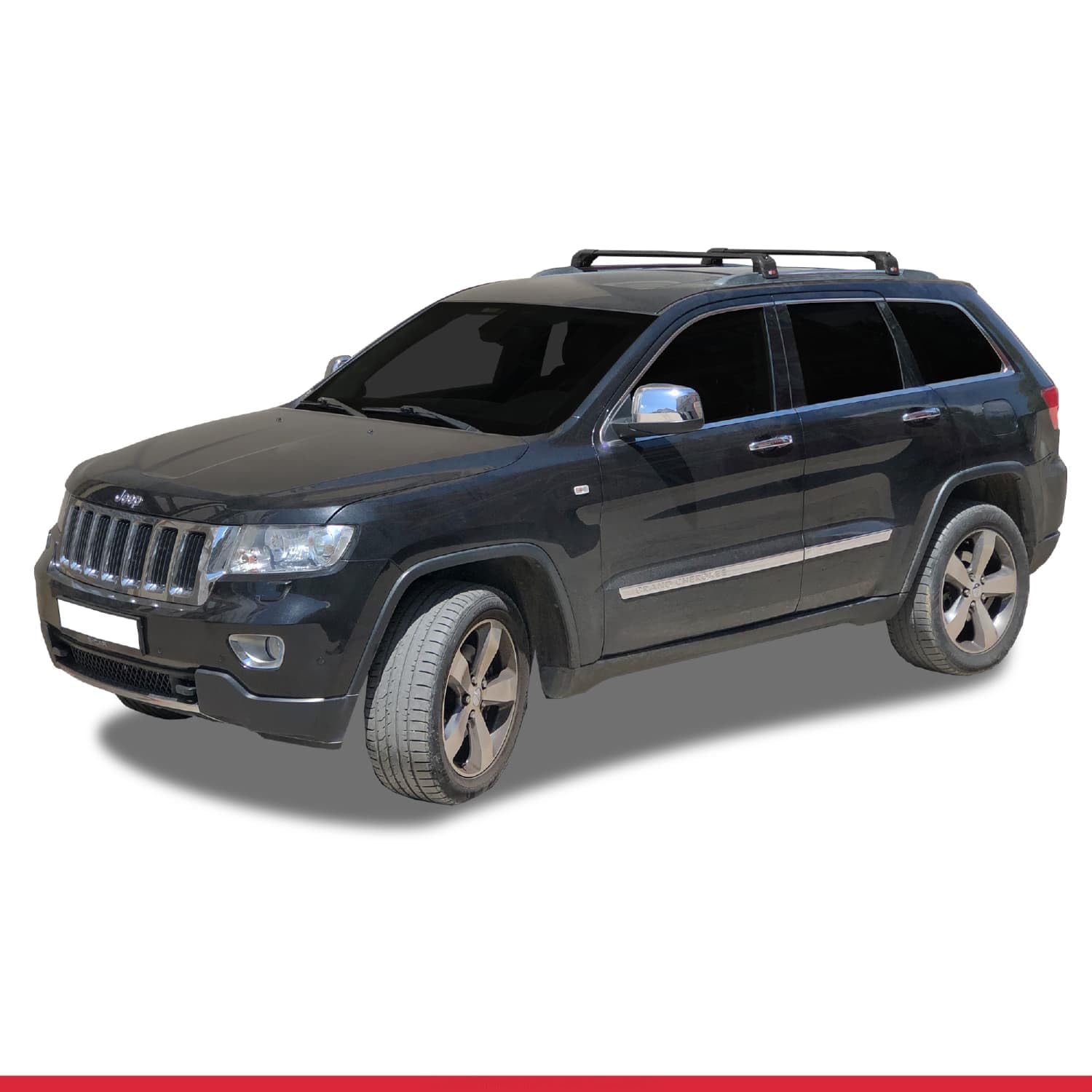 Kompatybilny z Jeep Grand Cherokee 4 (WK2) 2011-2020 ACE-2 Model Aluminiowe poprzeczki dachowe Czarny 2 szt.