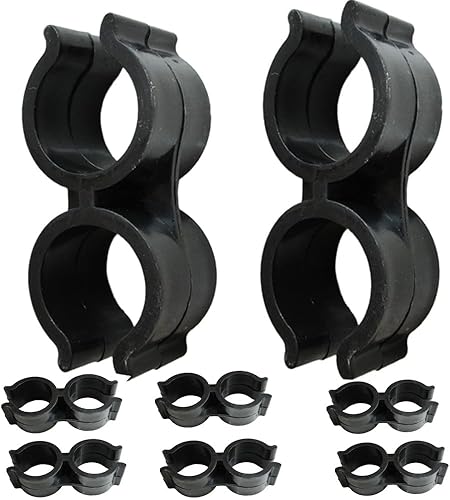 Miniatura 6 de SZYNLIF 8 piezas de clip de barco Bimini para anti sonajero Bimini Brace Seguridad Barco Accesorios Bimini Top Pole Clips Soporte Bimini Pole Clips